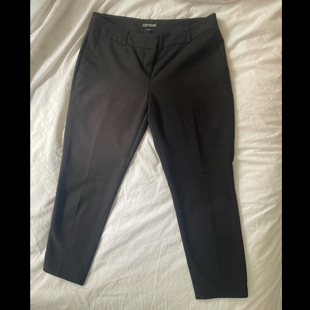 Express Cropped Columnist Black Pants Capris Sz 2s